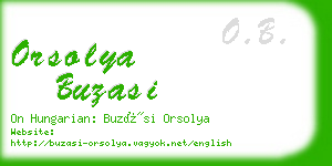 orsolya buzasi business card